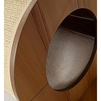 動作確認 ジェックス cat it ヴェスパー キャットタワー タワー 高さ116.5cm 木製据置き 爪とぎハウス付 【V3726605473】(23608円)