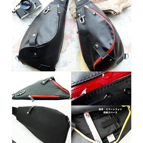 2026年 森野帆布 x SEAL 防水 ワンショルダー spiral 防汚 ボディバッグ メンズ アウトドア 海上自衛隊 採用帆布(レッド) 【T1790056635】(11340円)