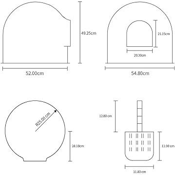 pidan 猫トイレ 本体 猫 トイレ ドーム 大型 スコップ付き 猫のトイレ 臭いと砂飛び散りから解放 54.8×52×49.25cm 25cm 猫砂スコップ付き