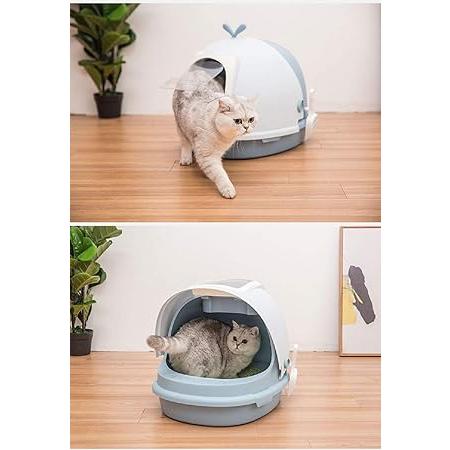 Vivi Bear 猫 トイレ 猫用トイレ本体 トイレ 猫 ペット用品 完全密閉 砂飛び散り防止 手入れ簡単 スコップ付き（ピンク） 猫 トイレ 猫用トイレ本体 猫や小型犬などの動物に適しています