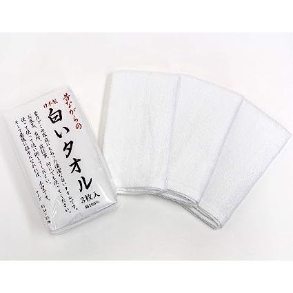 林 フェイスタオル 昔ながらの白いタオル 3枚組×5個(計15枚入) 日本製 約34×85cm ホワイト FX061100(Hayashi)