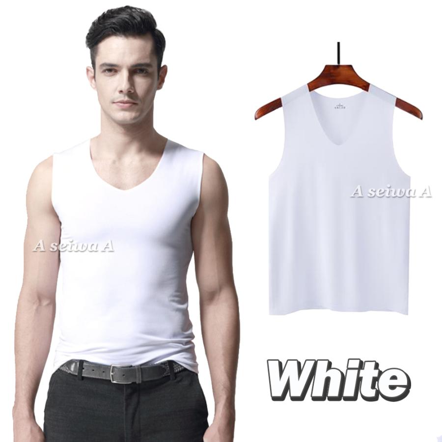 メンズ インナーシャツ Vネック ノースリーブ タンクトップ Tシャツ 肌着 速乾 通気 シームレス 単品 全5色 Inner Nosleeves 人生豊穣 じんせいほうじょう 通販 Yahoo ショッピング