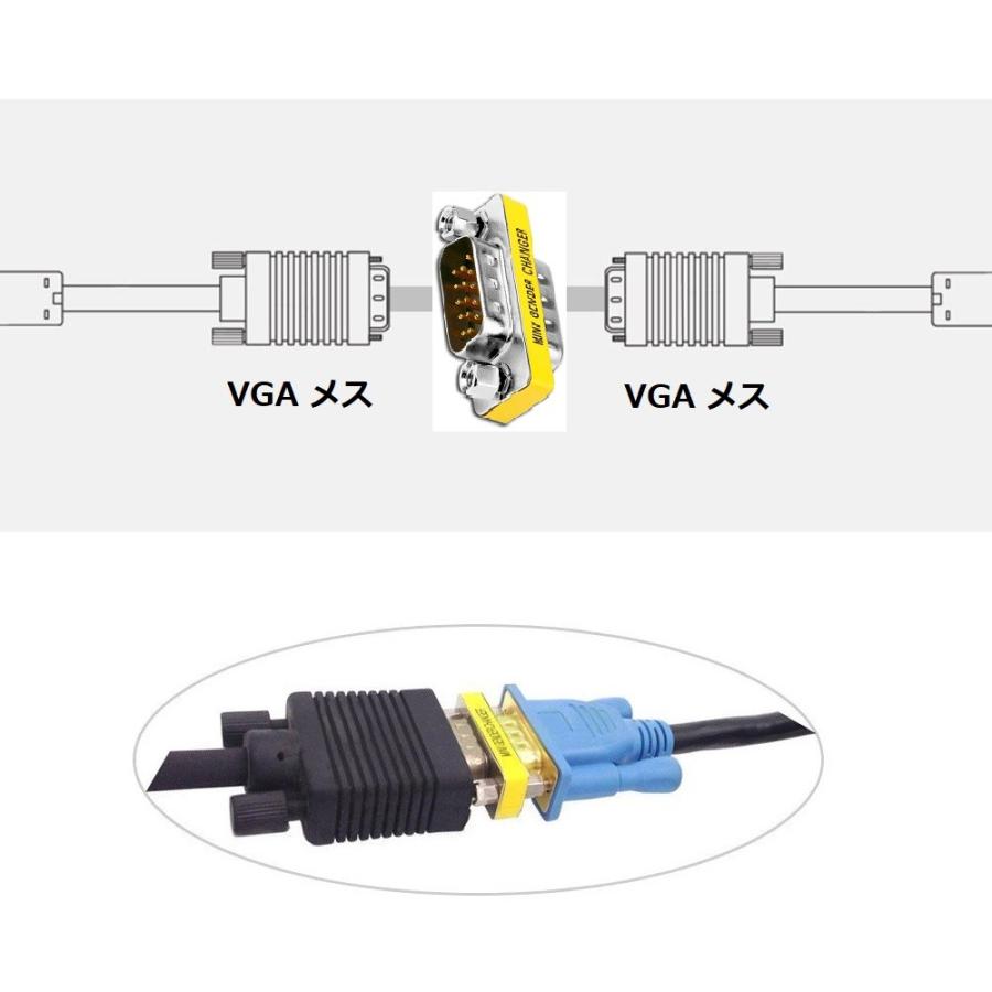 ジェンダーチェンジャー ミニ D-Sub15ピン オス−オス アダプター 1個 (A01142) :minid-sub15pin-m-m:人生 ...