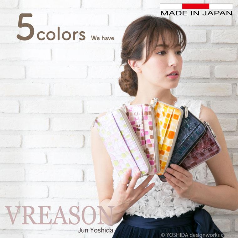 長財布 ラウンド ギャルソン レディース 財布 サイフ 日本製 本革 コローレ レザー 牛革 革 皮  ステンドグラス VREASON ヴレアゾン ブレアゾン | VREASON | 03