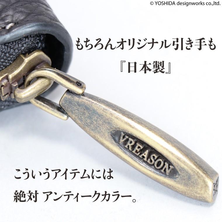 【 ラウンド ギャルソン 長財布 】 財布 サイフ メンズ ギャルソン 日本製 本革 シャーク レザー サメ 革 カード 使いやすい 珍しい VREASON ヴレアゾンの画像