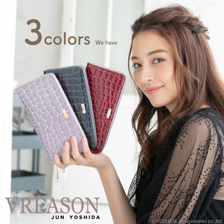 VREASON（ヴレアゾン） 長財布 ラウンド ギャルソン レディース 財布