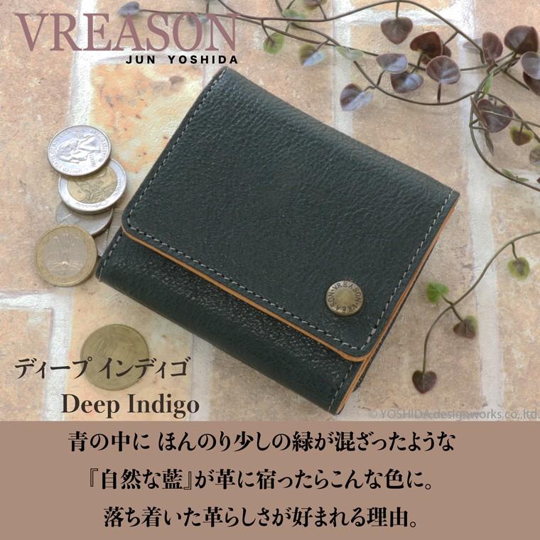 三つ折り財布 レディース ミニ ボックス型 小銭入れ 日本製 本革 ナチュラル レザー 本革 VREASON｜vreason｜14