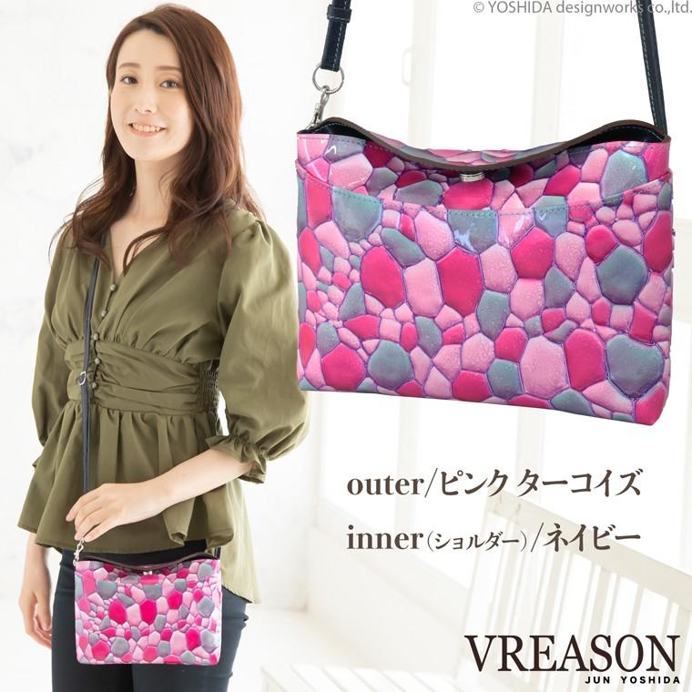 スマホショルダー ポーチ ポシェット 2way 日本製 本革 薄型 軽い 軽量 レディース 大容量 お財布 付き 斜め掛け 横型 VREASON ブレアゾン ヴレアソン | VREASON | 14