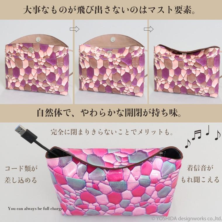 スマホショルダー ポーチ ポシェット 2way 日本製 本革 薄型 軽い 軽量 レディース 大容量 お財布 付き 斜め掛け 横型 VREASON ブレアゾン ヴレアソン | VREASON | 17