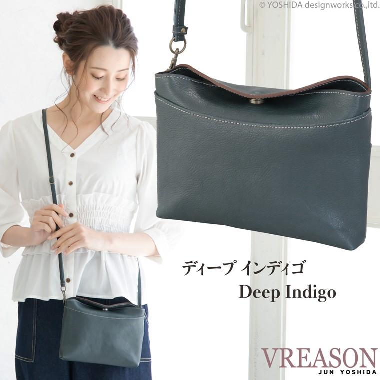 スマホショルダー ポーチ ポシェット 2way シンプル 日本製 本革 薄型 軽い 軽量 レディース 大容量 お財布 付き 斜め掛け 横型 VREASON ブレアゾン ヴレアソン | VREASON | 16
