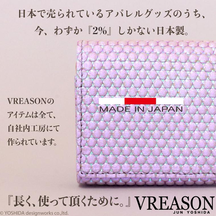 【 スマート 折り財布 】 レディース 二つ折り 財布 サイフ 日本製 本革 ブランカ レザー 牛革 革 スリム 薄型 ミニ 軽い キャッシュレス VREASON ヴレアゾン | VREASON | 09