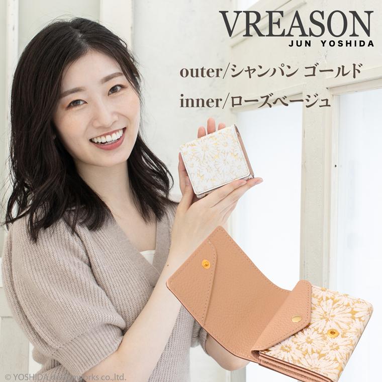 VREASON 【 スマート 折り財布 】 レディース 二つ折り 財布 VREASON 【 スマート 折り財布 】 レディース 二つ折り 財布