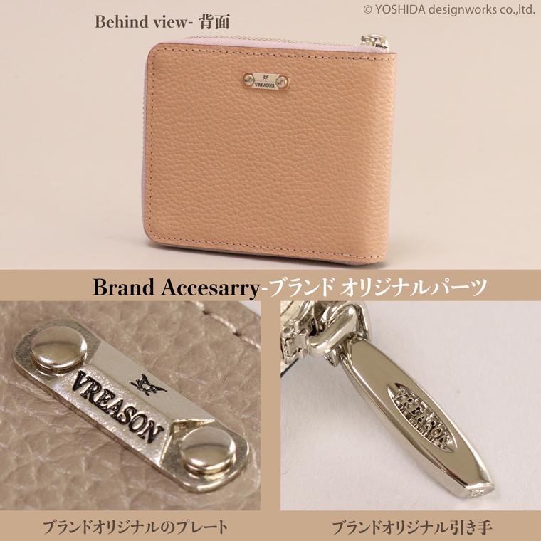 折りラウンドギャルソン レディース 折り財布 サイフ 二つ折り 財布 ミニ 日本製 本革 ジョバンニ レザー 牛革 革 VREASON ヴレアゾン | VREASON | 23