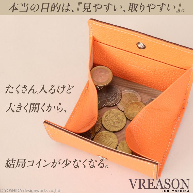 【 ボックス ミニ 財布 】 折り財布 折財布 日本製 本革 ジョバンニ レディース レザー 牛革 コンパクト 薄い スリム 小さい ミャッシュレス VREASON ヴレアゾン | VREASON | 18