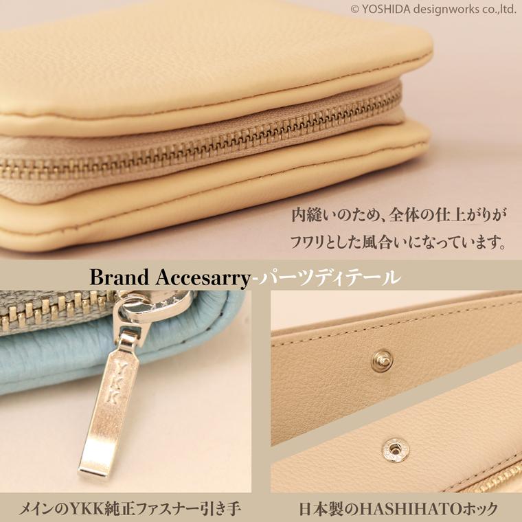 【 ラウンド ギャルソン 折り財布 】 BUONA Cuir ボナキュイール エトナ レディース 財布 サイフ 内縫い ラウンドファスナー 日本製 本革 レザー 牛革 革 人気 | VREASON | 20