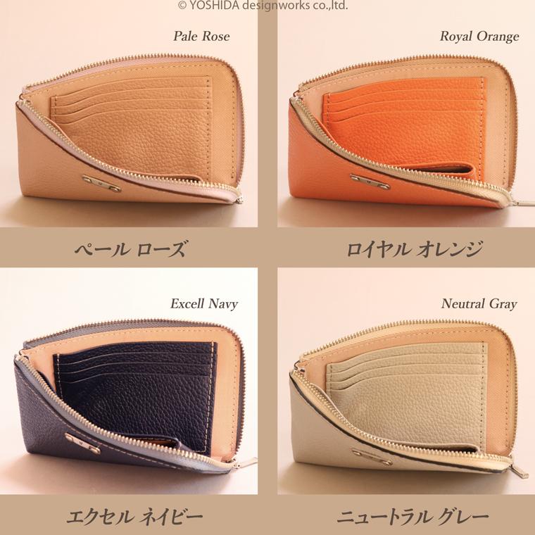 【 L字ファスナー ミディアム 折り財布 】 二つ 折財布 財布 サイフ 日本製 本革 ジョバンニ 牛革 革 スリム 薄型 ミニ 軽い コンパクト VREASON ヴレアゾン | VREASON | 26