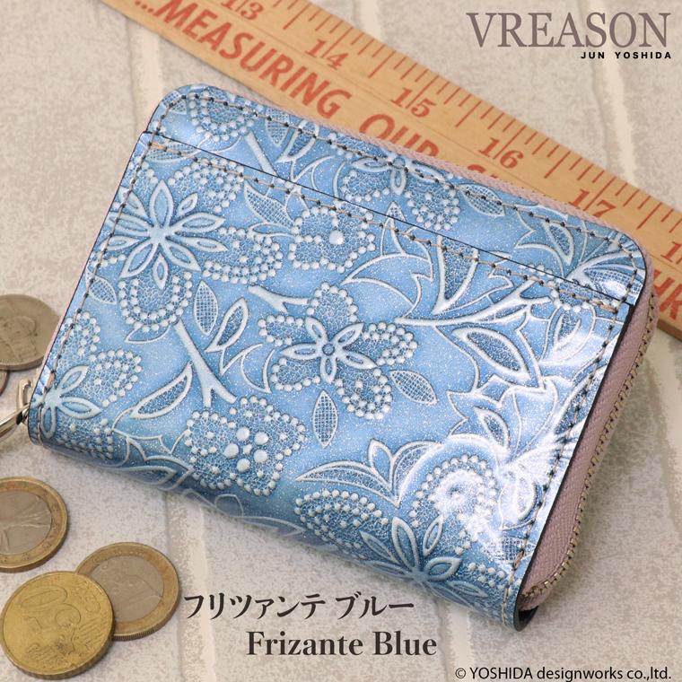 【 じゃばら ラウンド 折り財布 】 日本製 本革 アネモネ レディース レザー 牛革 財布 折財布 使いやすい ギャルソン コンパクト 小さな 小さい ミニ VREASON | VREASON | 11