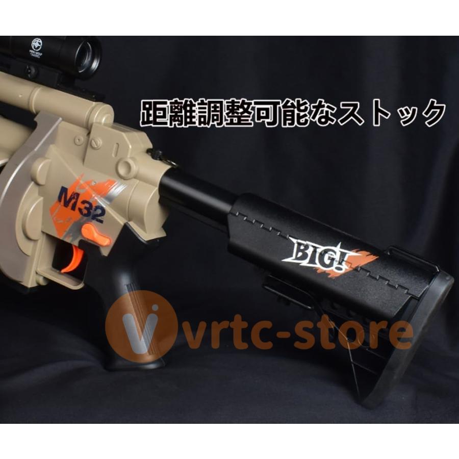 ショットガンおもちゃ銃 M32 玩具 グレネードランチャー トイガン カート式 排莢式 グレネード発射機 おもちゃ銃 安全 スポンジ弾 3発同時 プレゼント　｜vrtc-store｜02