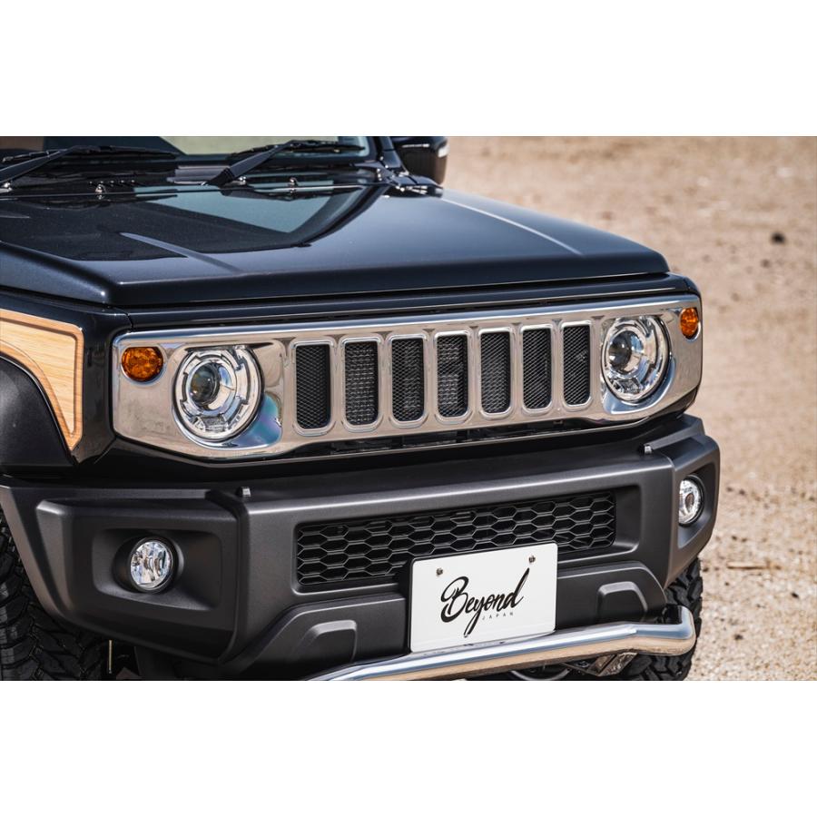 フロントグリル ジムニー ノマド JC74 BEYOND セブンスロット ABS製