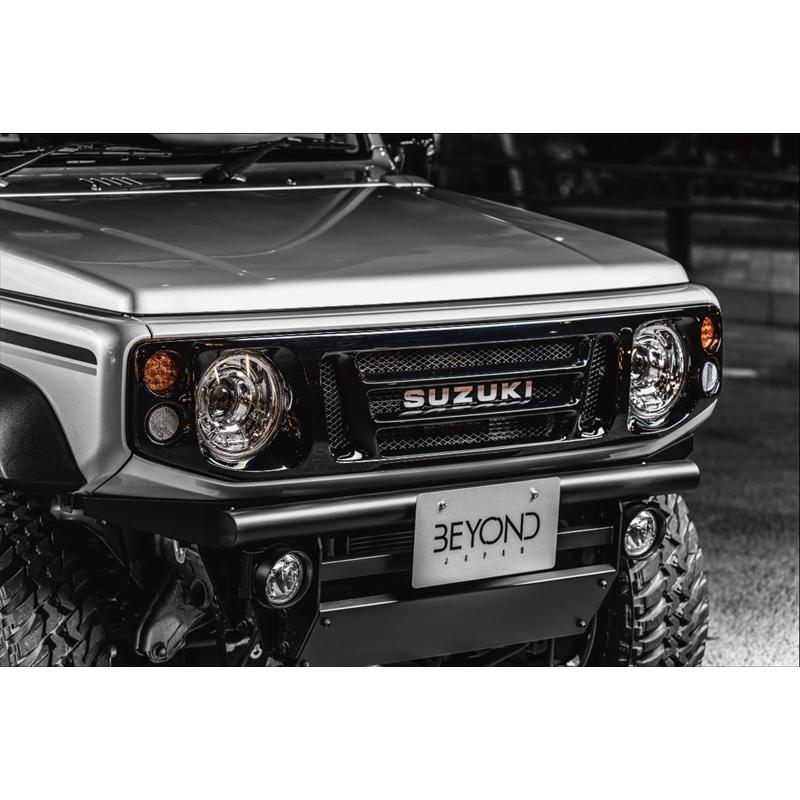 フロントグリル ジムニー JB64 BEYOND ピアノブラック塗装済 CODE06