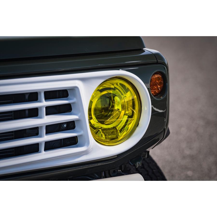 ライトカバー ジムニー JB64 リベル ヘッドライトカバー イエロー