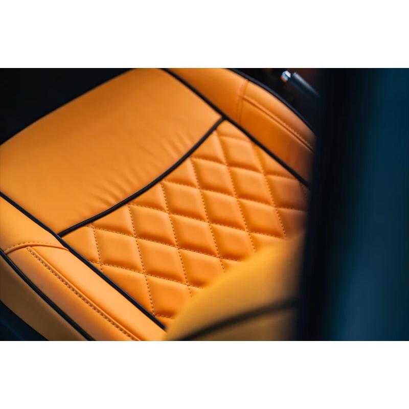 シートカバー ジムニー シエラ JB74 BEYOND オレンジ フロントのみ