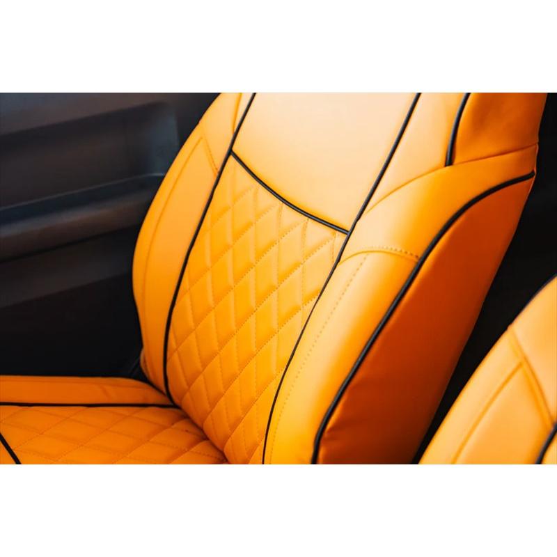 シートカバー ジムニー シエラ JB74 BEYOND オレンジ フロントのみ