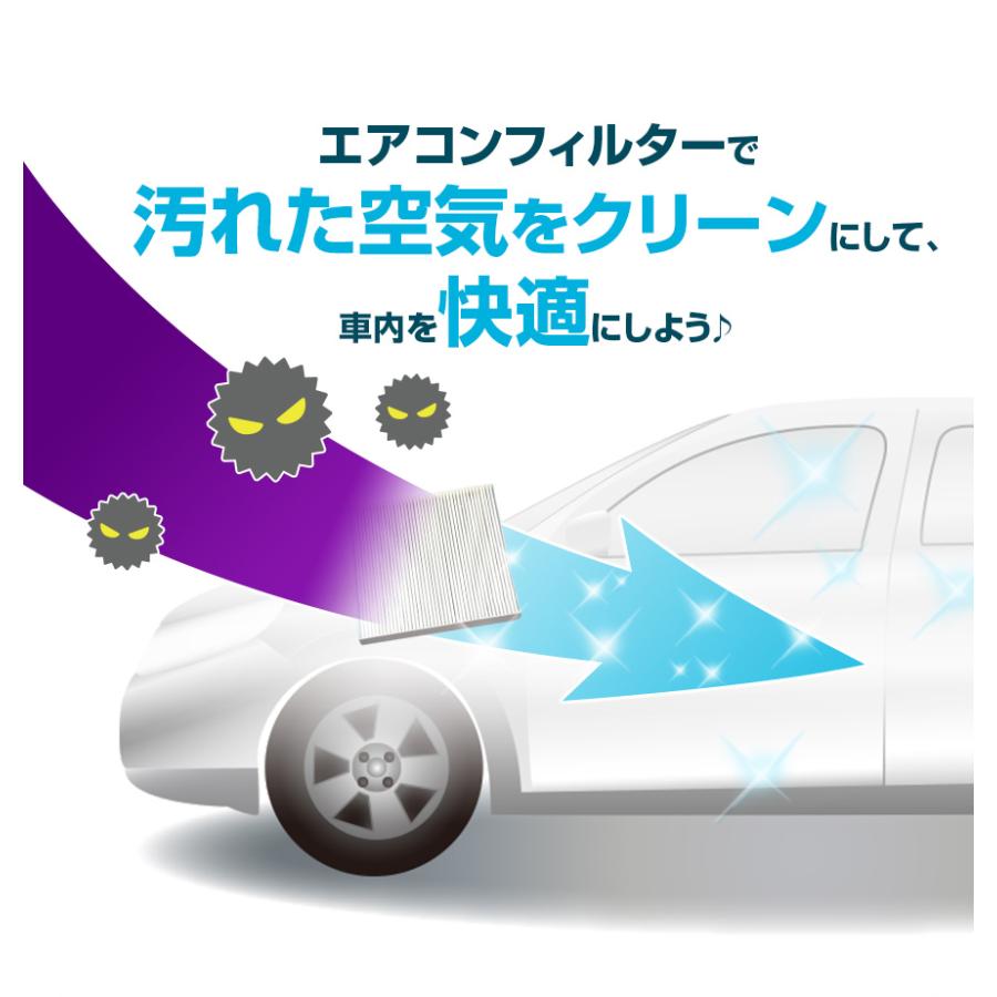 エアコンフィルター シーマ F50 AY684/5-NS001 純正交換用 花粉対策に 日産 定形外郵便送料無料｜vs1｜06