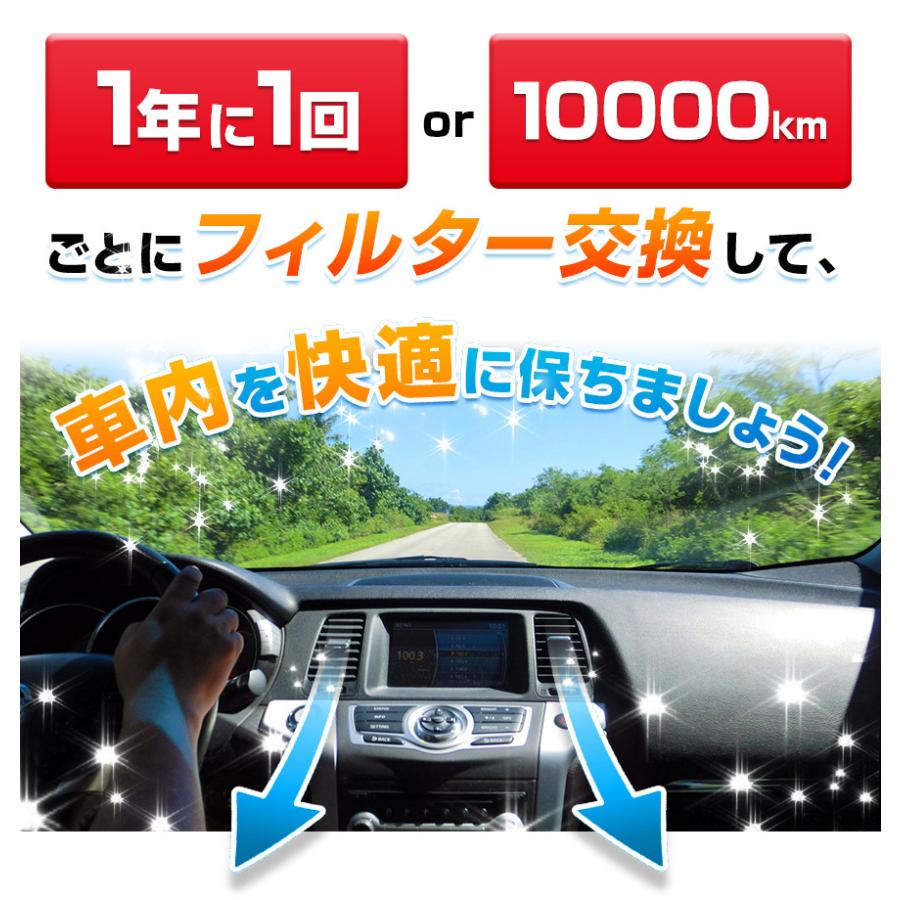 ヨウ素エアコンフィルター ティアナ J31 2003.2-2008.4 AY685-NS001 日産 抗菌 抗ウイルス 定形外郵便送料無料｜vs1｜07