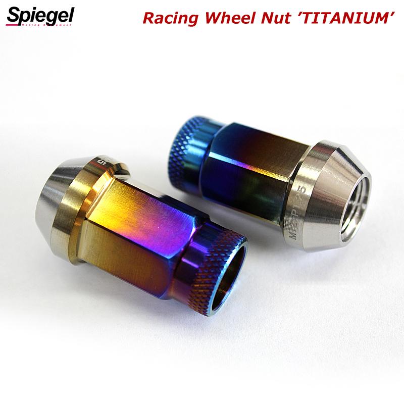 ホイールナット レーシング チタン 貫通タイプ M12 P1.5 38mm 16個
