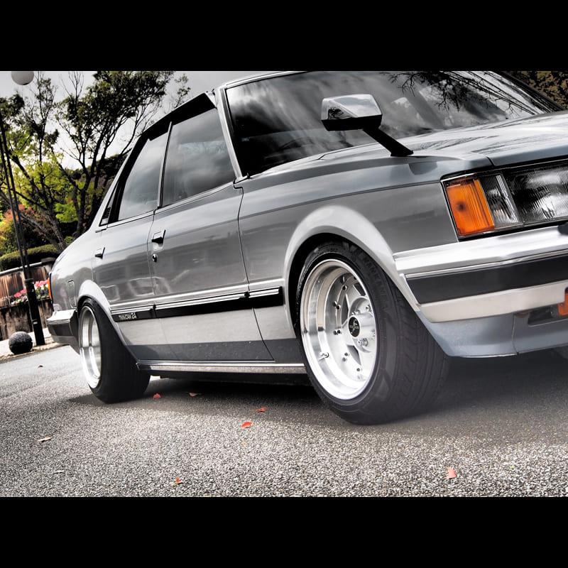 フォーカスレーシング ホイール 2本 アルミホイール フォーカスレーシング 2本 14×8J -13 シルバー