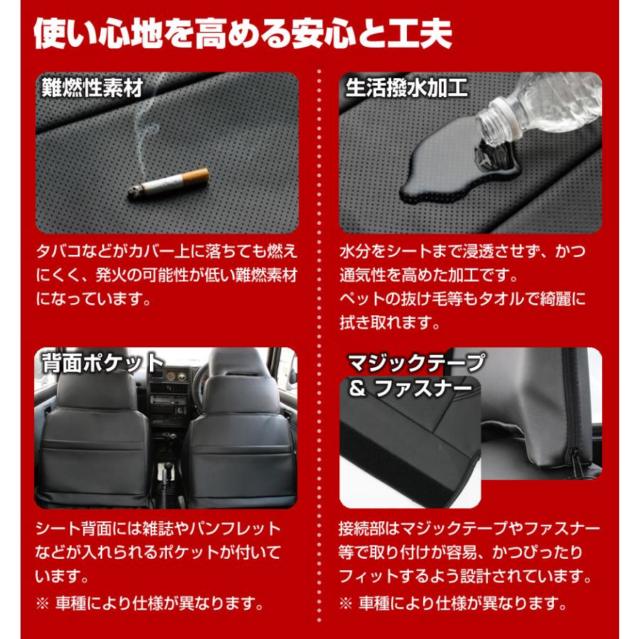 シートカバー NV200バネットワゴン M20 VM20 ヘッド分割型 カーシート 防水 難燃性 日産 送料無料｜vs1｜07