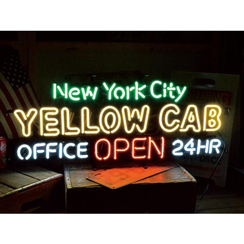 アメリカン ネオンサイン YELLOW CAB ニューヨーク ガレージ 車 看板 ネオン サイン 店舗 お店 世田谷ベース インテリア