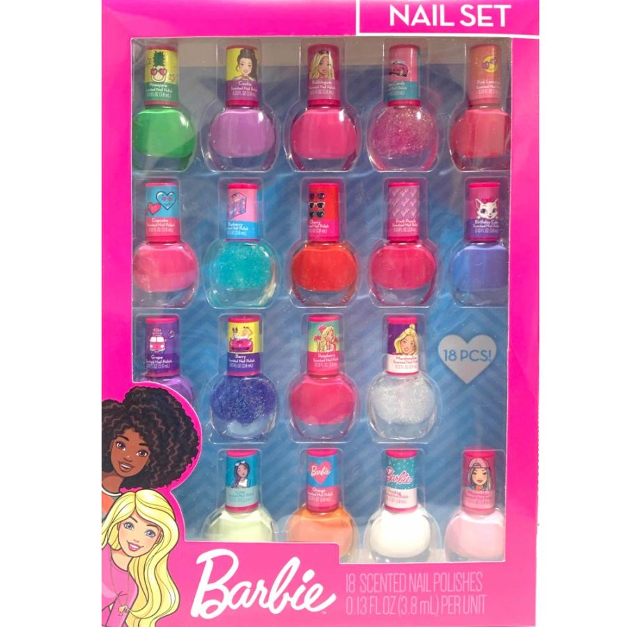 Barbie バービー 18p ネイル セット マニキュア コスメ 子供用 大人用 キッズ 女の子 グッズ おもちゃ 玩具 かわいい ピンク Barbie キャラクター専門店 Vs66 Cartoon 通販 Yahoo ショッピング