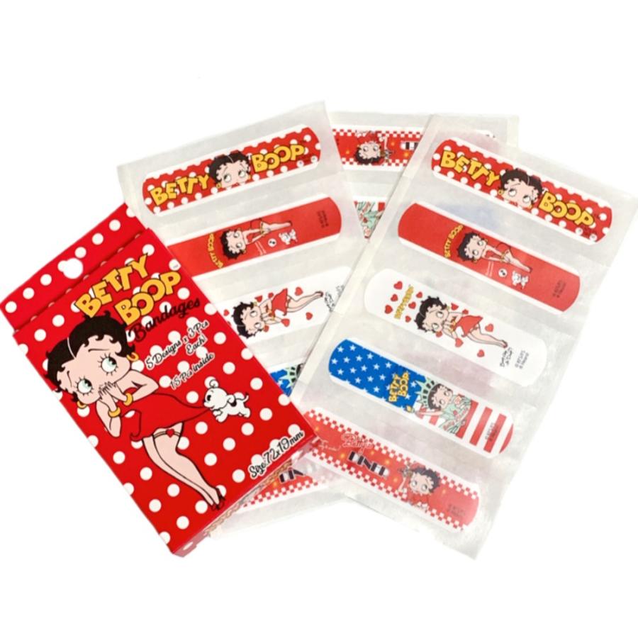 Bettyboop ベティブープ Bandage 絆創膏 バンドエイド ベティちゃん ベティー キャラクター 雑貨 女の子 男の子 グッズ Bt Ban キャラクター専門店 Vs66 Cartoon 通販 Yahoo ショッピング
