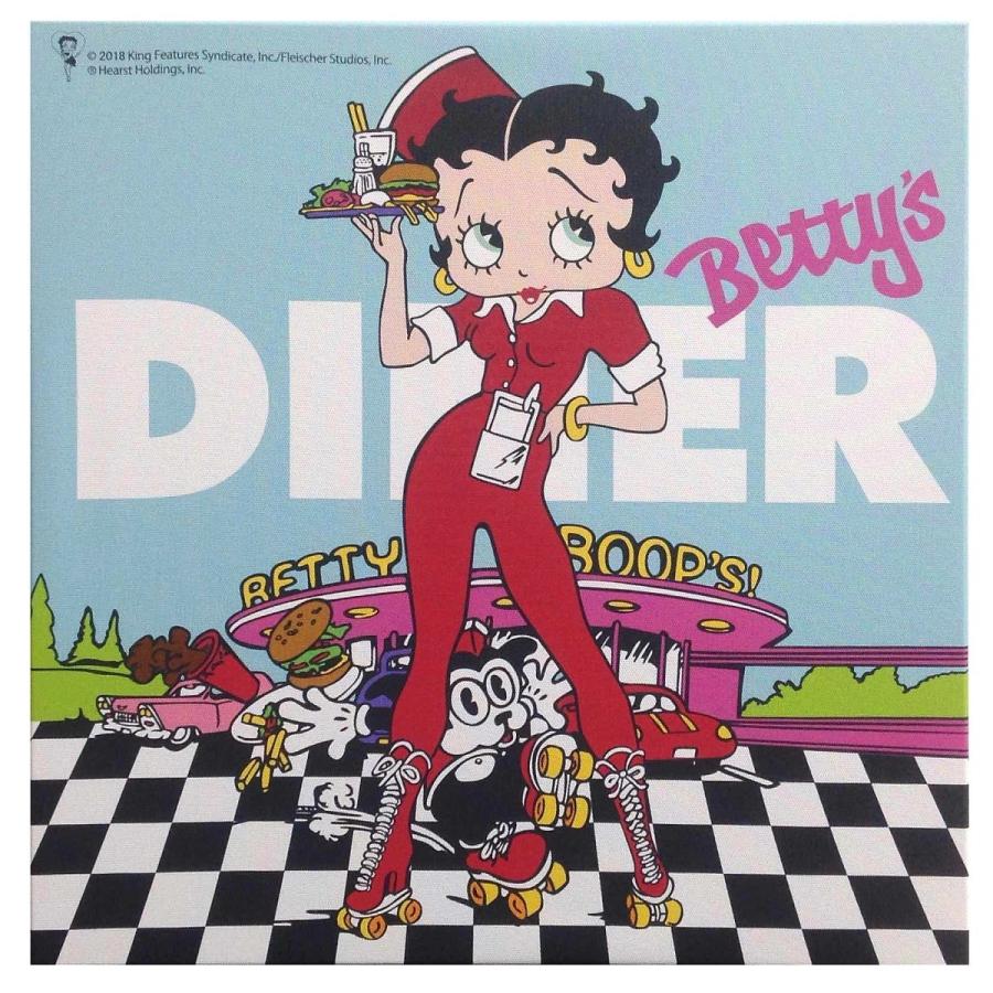 Betty Boop Led キャンバス ライト ボックス Diner 30x30cm