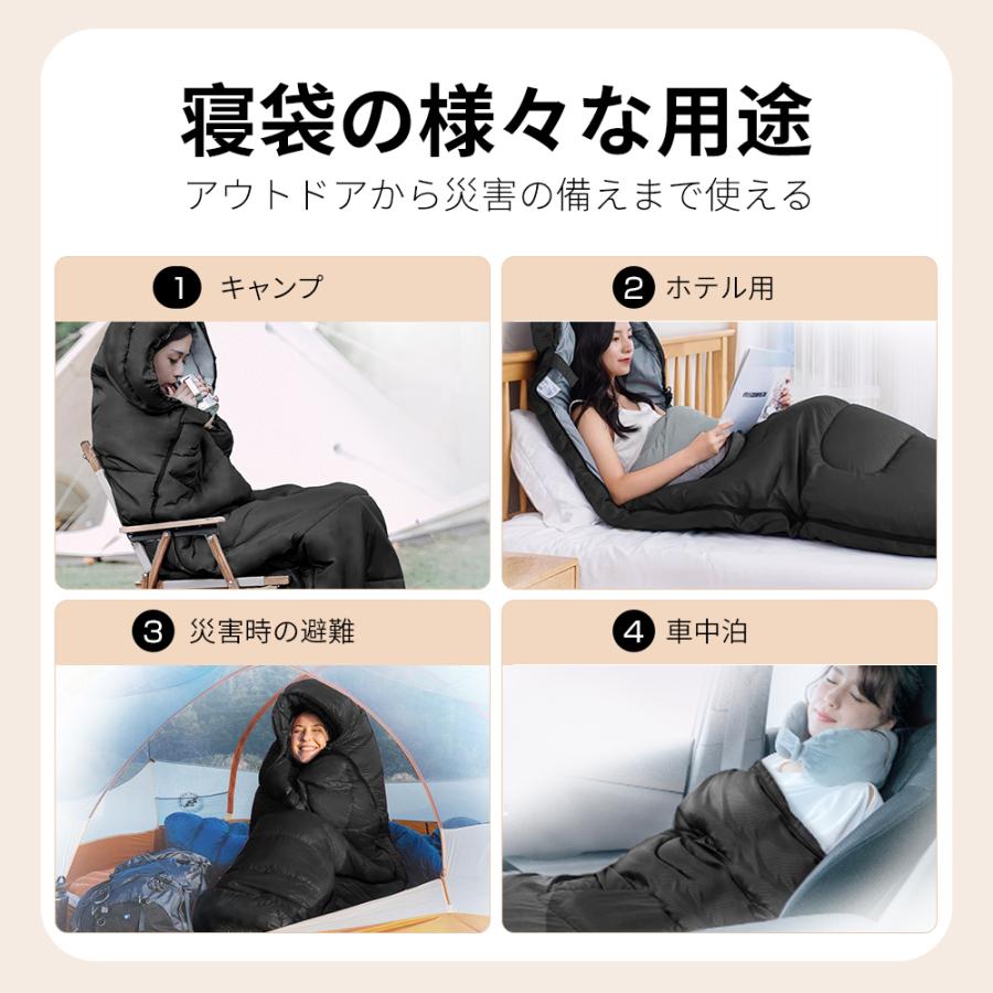 【新品・未使用】寝袋 封筒型 軽量 保温 防水シュラフ キャンプ アウトドア 車中泊 2個セット 寝袋 シュラフ 封筒型 軽量 コンパクト 保温 耐寒 防水 キャンプ用