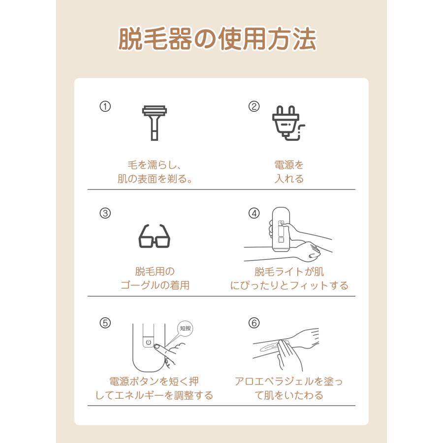 脱毛器 サロン級 冷感脱毛器 IPL光脱毛器 だつもうき脱毛器 ヒゲムダ毛処理 VIO対応 美肌効果 全身ケア 顔 ボディ フェイス ヒゲ 男女兼用 家庭用脱毛器(T4-)｜vsana｜07