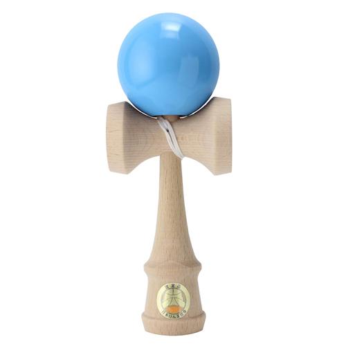 お気に入 けん玉 日本けん玉協会認定 競技用けん玉 山形工房 大空 ソリッドカラー ロゴ入り 水色 スカイブルー Materialworldblog Com