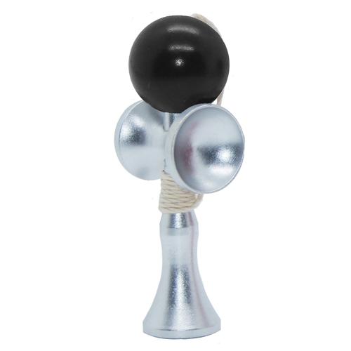 送料無料(定形外発送)】 けん玉 メタルミニけん玉62mm ブラック