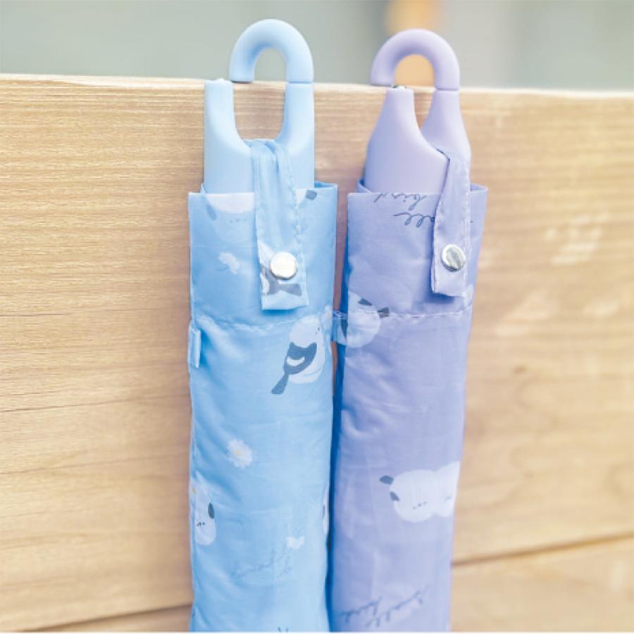 ふわり◆新品 アルジ－◆カラナビ付き折りたたみ傘 送料無料 カラビナ付き折りたたみ傘 子供 53.5cm 55cm 柄 | 折り畳み