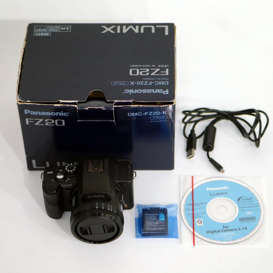 LUMIX 【中古】Panasonic DMC-FZ20 ブラック（グリップ補修済み品