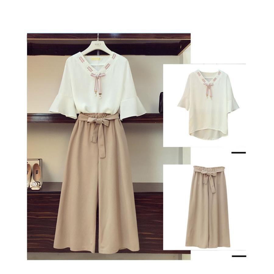 セットアップ レディース カジュアル おしゃれ 2点セット 夏 かわいい 大人 コーデ 上下セット Vネック トップス パンツスーツ フォーマル 可愛い ゆったり Lmnvs0005 Vsmile 通販 Yahoo ショッピング