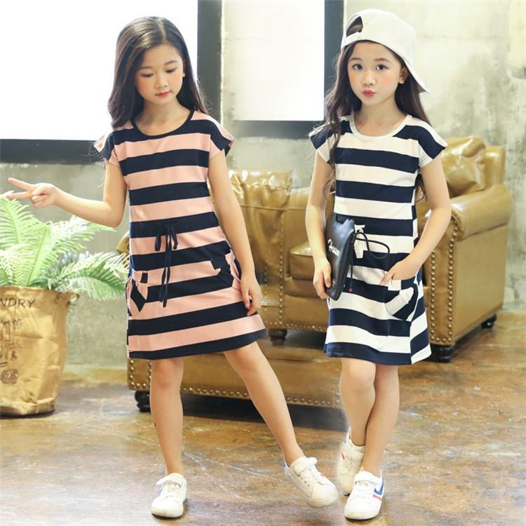 子供服 女の子 夏服 Aライン ワンピース キッズ 半袖 子ども服 ガールズ ワンピース 夏 ストライプ お出かけ ガールズドレス かわいい カジュアル Lmnvs00 Vsmile 通販 Yahoo ショッピング