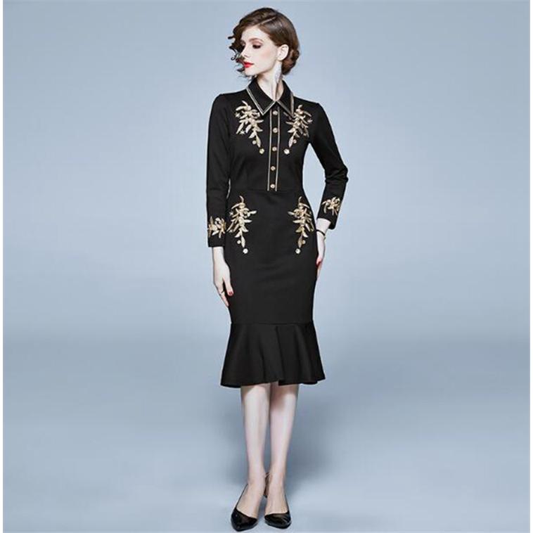 パーティードレス 結婚式 ワンピース 刺繍 マーメイド ドレス 二次会 ミモレ丈 結婚式ドレス ワンピース フォーマルドレス ドレス お呼ばれ フォーマル Lq0308 Vsmile 通販 Yahoo ショッピング