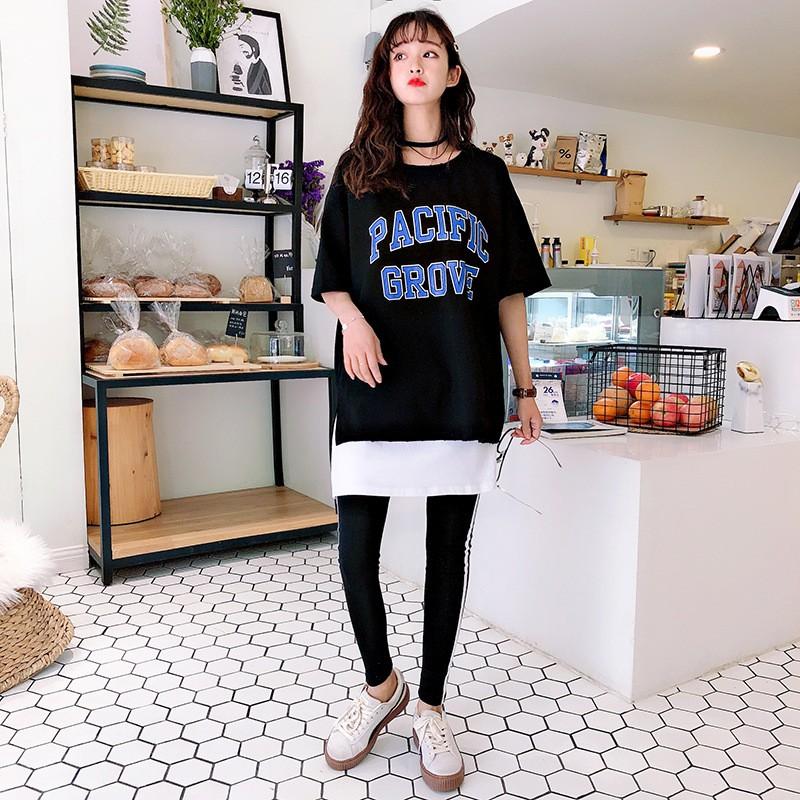 2枚セット スリットレイヤードtシャツ 2枚セットレディース レディース レイヤードトップス Tシャツ スリット トレーナー スウェット ニット Lxx0319 Vsmile 通販 Yahoo ショッピング