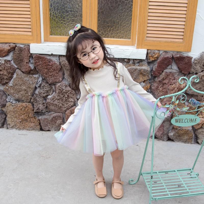 長袖ワンピース 韓国子供服 韓国子ども服 女の子キレイ 森ガール風ナチュラル キッズ チュール 春 秋 80 90 100 110 1 130 Lxx0594 Vsmile 通販 Yahoo ショッピング