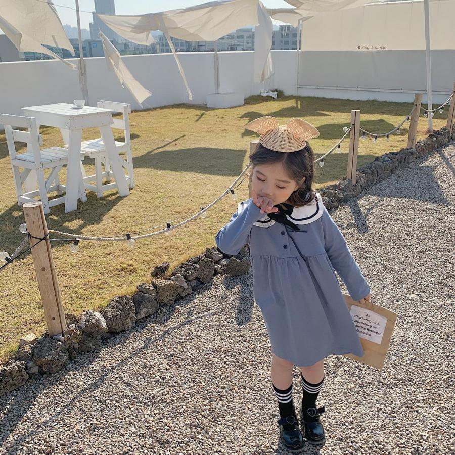 長袖ワンピース 韓国子供服 韓国子ども服 女の子 カジュアル ナチュラル キッズ 無地 超可愛い春 秋90 100 110 1 130 140 Lxx0596 Vsmile 通販 Yahoo ショッピング