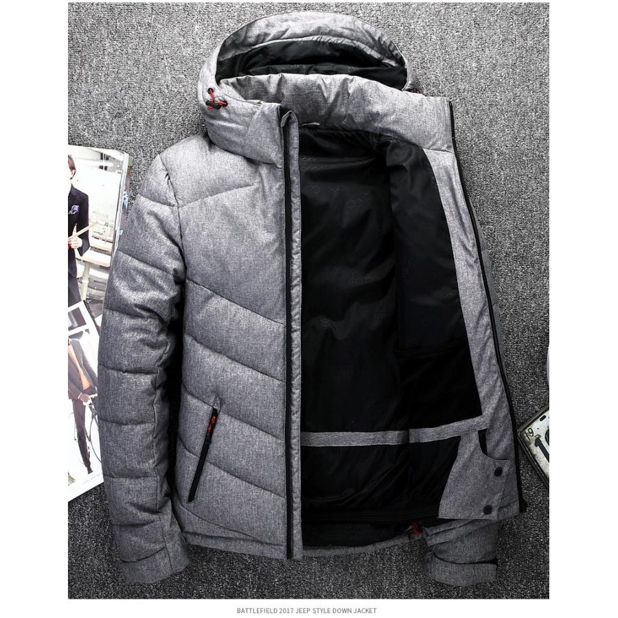 名入れ無料 ジャケット ダウンコートメンズ ハイネック ジャケット ダウンコートメンズ ハイネック 防寒着40代50代60代 防風コート 無地 冬アウター ブルゾン フード付き コート アウター