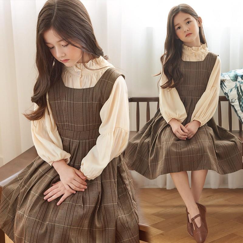 子供服 い チェック ワンピース 韓国子供服2点セット シャツ ワンピース女の子 キッズ 可愛い ワンピース 発表会 Y Vsmile 通販 Yahoo ショッピング
